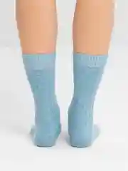 Голубой женские носки, шерстяные, термо