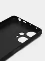 Черный чехол + стекло для Xiaomi Poco F5, Redmi Note 12 Turbo силиконовый BROSCORP матовый тонкий