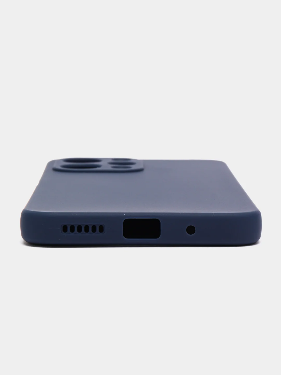 Ледяной чехол для Xiaomi Redmi 12 силиконовый BROSCORP матовый, тонкий, с бортиком-защитой камер