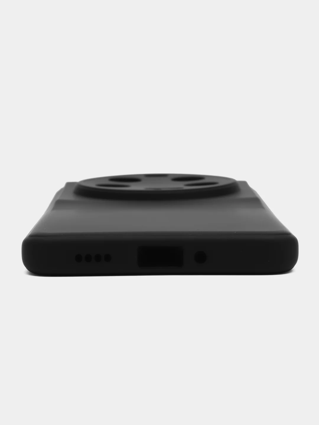 Черный чехол для Xiaomi 13 Ultra силиконовый BROSCORP матовый, тонкий, бортик-защита вокруг камер