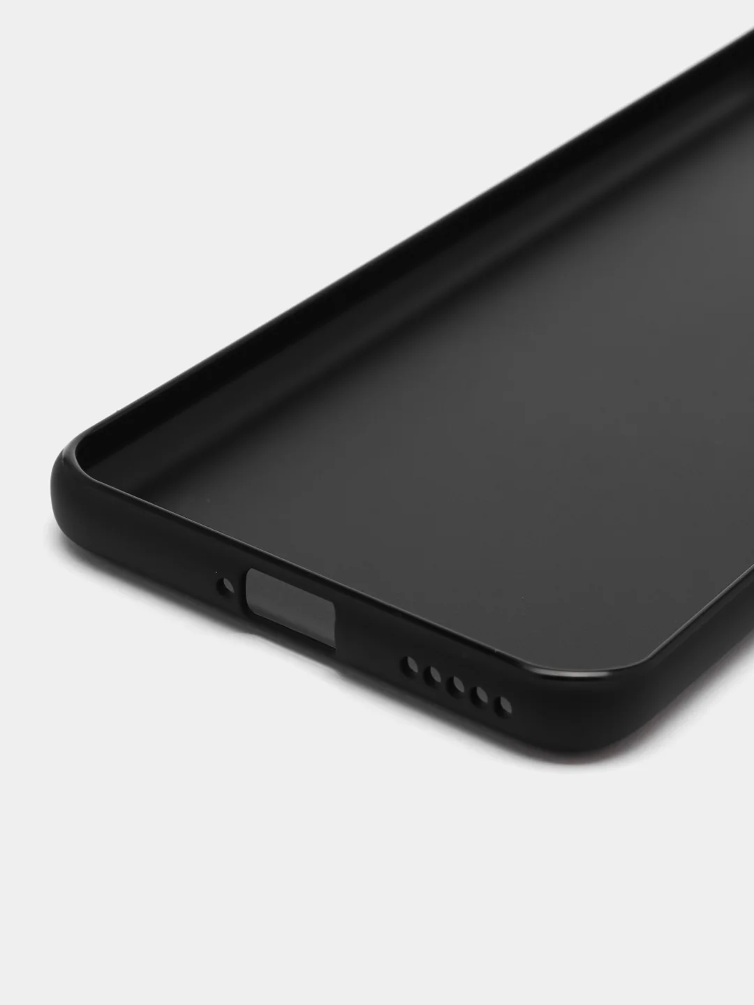 Черный чехол для Honor 90 силиконовый BROSCORP матовый тонкий, с бортиком, защитой вокруг камер