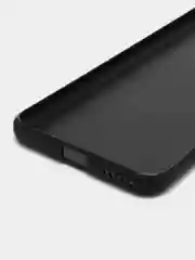 Черный чехол для Honor 90 силиконовый BROSCORP  матовый тонкий, с бортиком, защитой вокруг камер