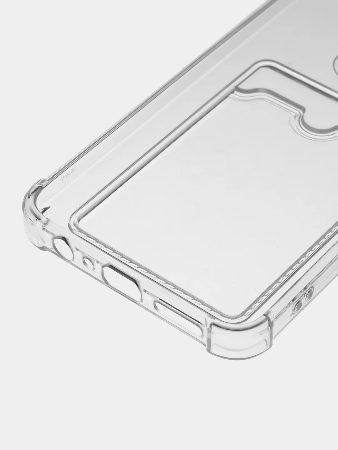 Прозрачный противоударный чехол BROSCORP для Infinix Note 30i, силиконовый, с карманом для карт