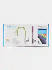 Красный смеситель для кухни LEDEME L4898 из латуни, с гибким изливом