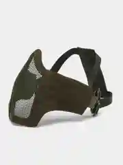 Зеленый страйкбольная защитная стальная маска для лица и зубов
