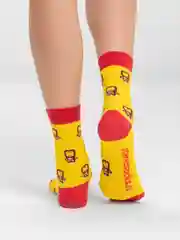Красный носки Stereo Socks женские с принтом
