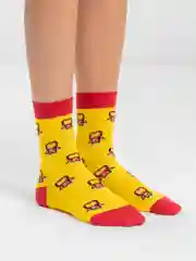 Красный носки Stereo Socks женские с принтом