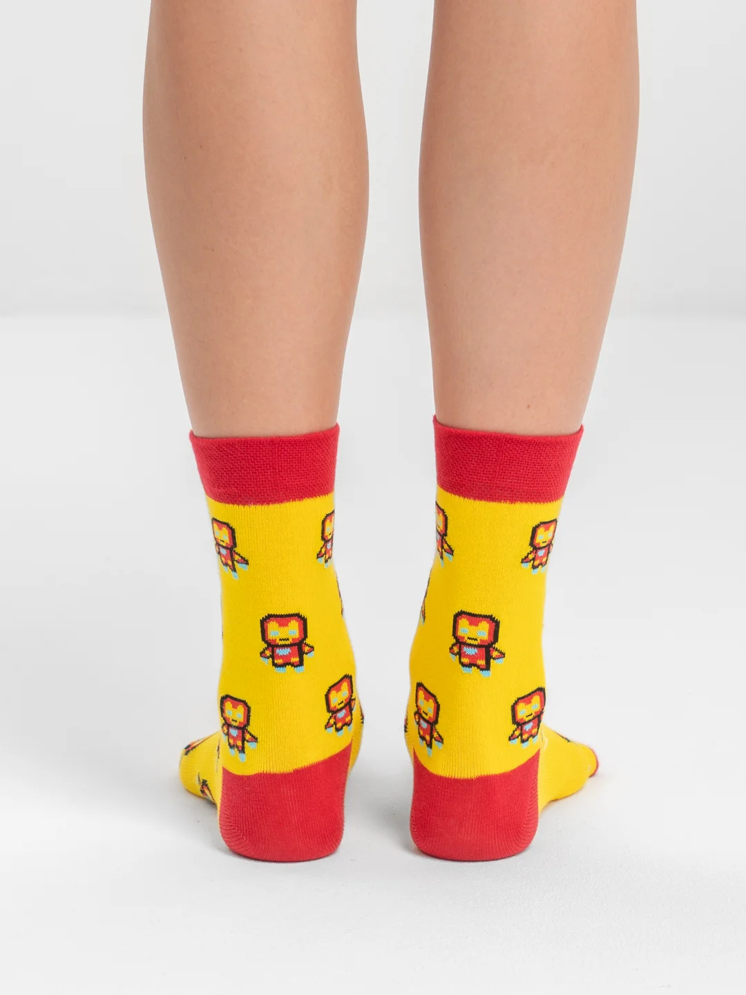Красный носки Stereo Socks женские с принтом