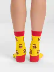 Красный носки Stereo Socks женские с принтом