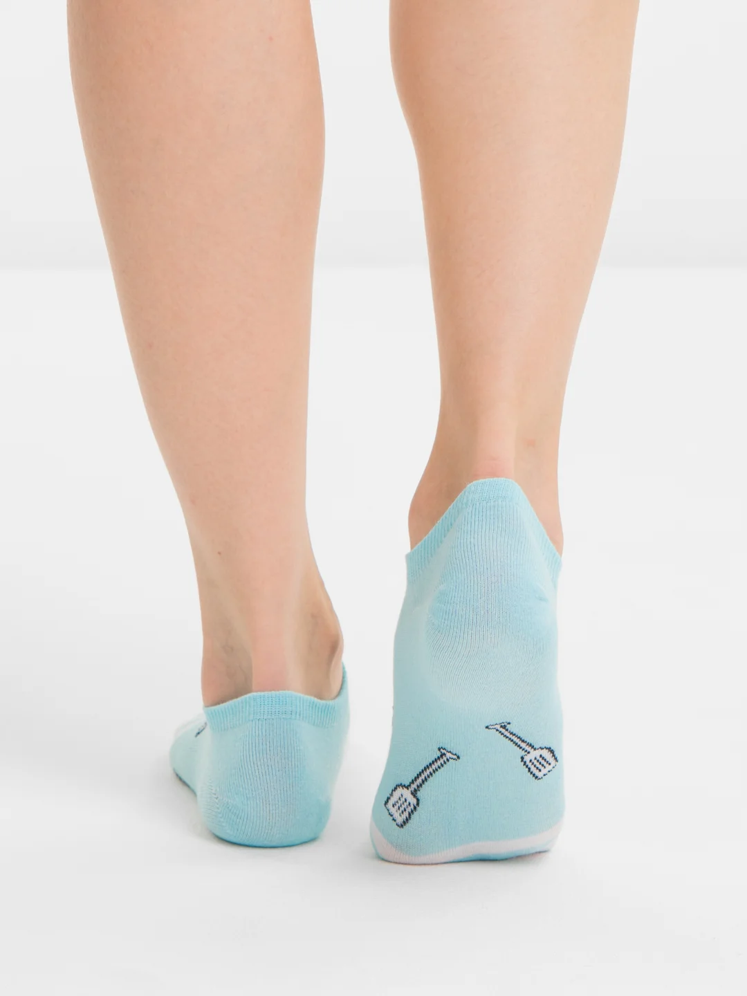 Голубой носки женские короткие POOPSOCKS