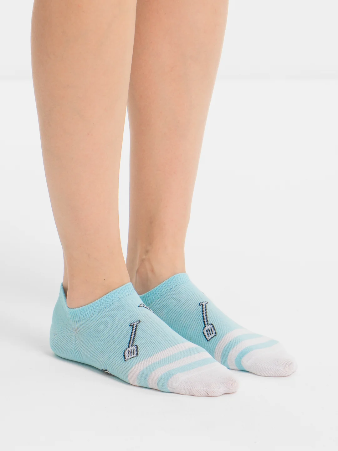 Голубой носки женские короткие POOPSOCKS