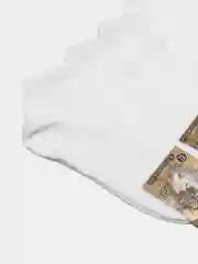 Белый носки женские, спортивные, укороченные, хлопковые, комплект 5 пар, комфортные, стильные