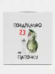 Серый коробка подарочная, самосборная, складная