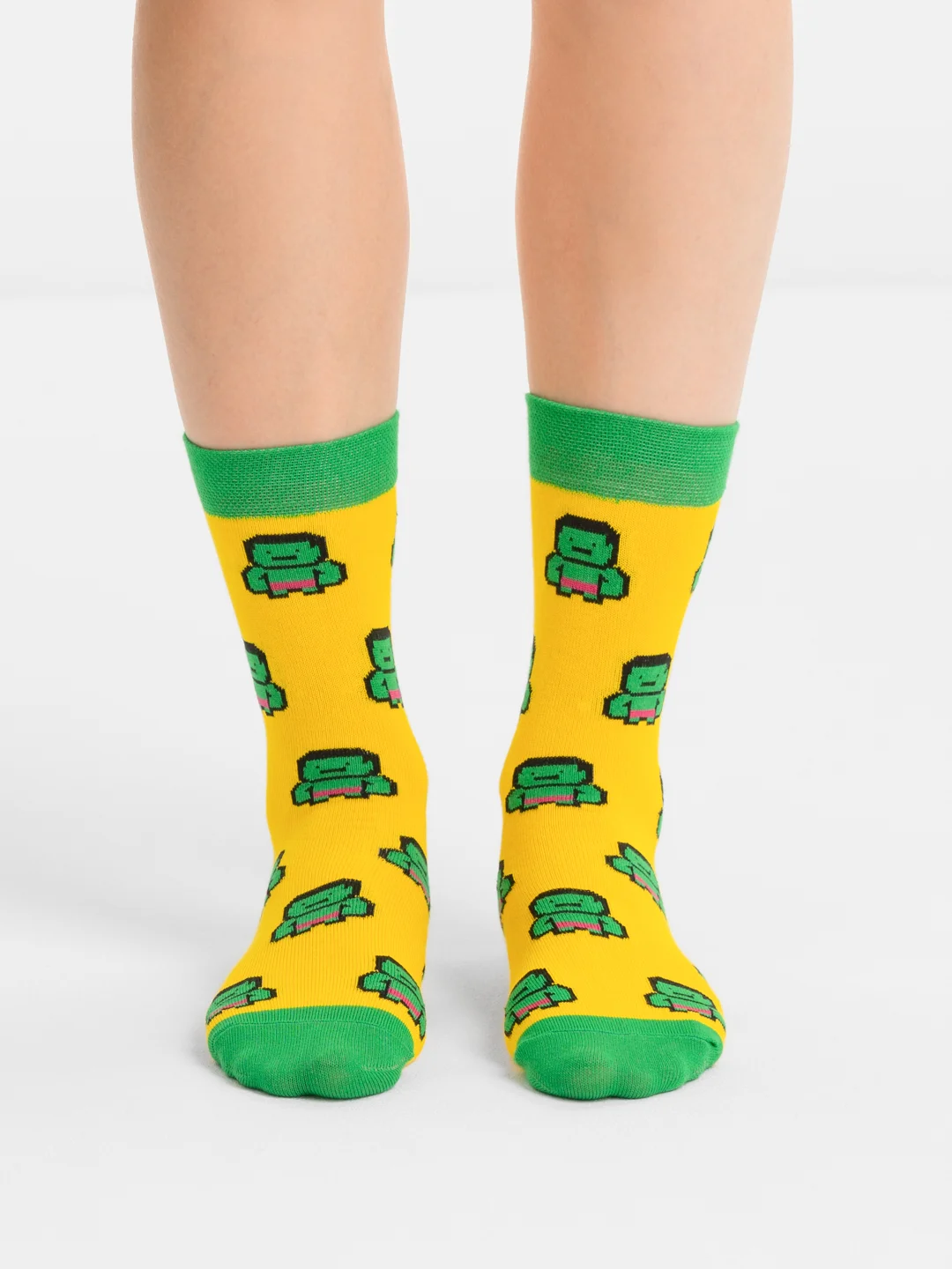 Лесной зеленый носки Stereo Socks женские с принтом