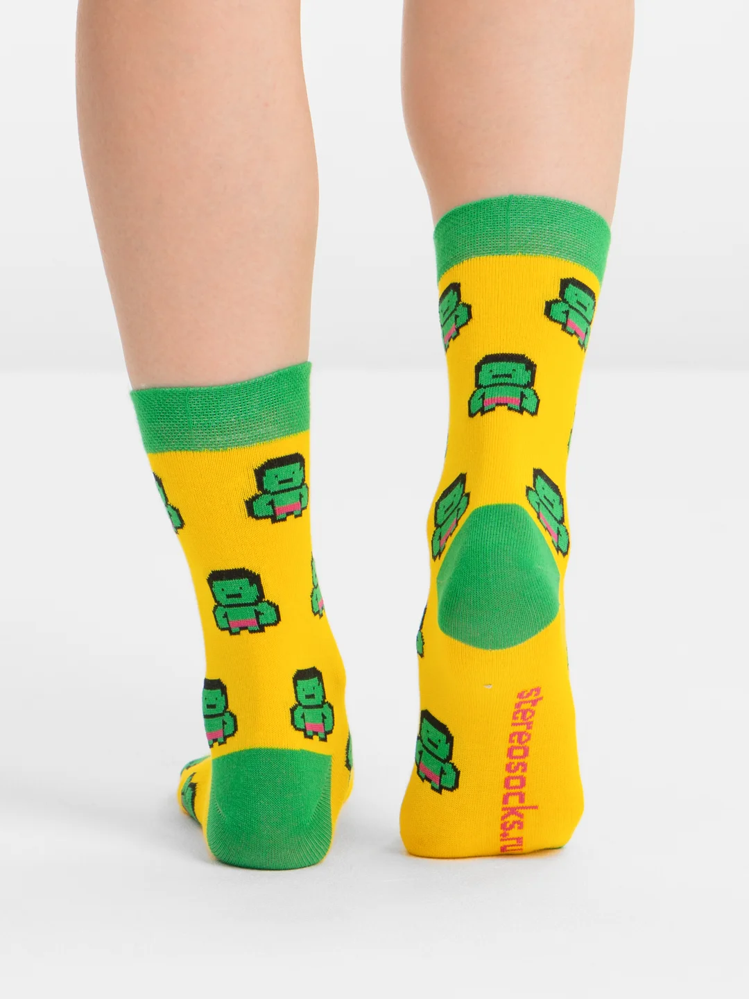 Лесной зеленый носки Stereo Socks женские с принтом