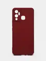Чехол силиконовый Infinix Hot 12 Play (Инфиникс Хот 12 Плей) матовый, с защитой камеры