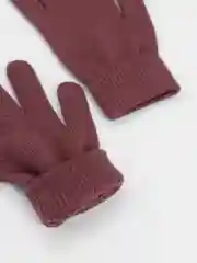 Коричневый перчатки женские, с начесом