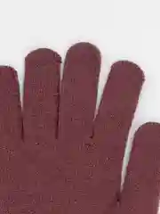 Коричневый перчатки женские, с начесом