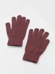Коричневый перчатки женские, с начесом