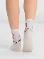 Желтый женские носки с фруктами