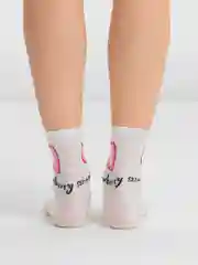 Желтый женские носки с фруктами