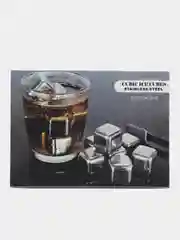 Серебряный камни для виски, для охлаждения напитков