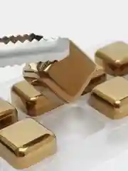 Золотой камни для виски, для охлаждения напитков