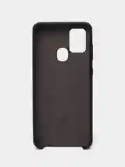 Тёмно-розовый чехол Samsung Galaxy A21s, Самунг Галакси А21с силиконовый Silicone Cover с закрытым низом