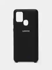 Угольный чехол Samsung Galaxy A21s, Самунг Галакси А21с силиконовый Silicone Cover с закрытым низом