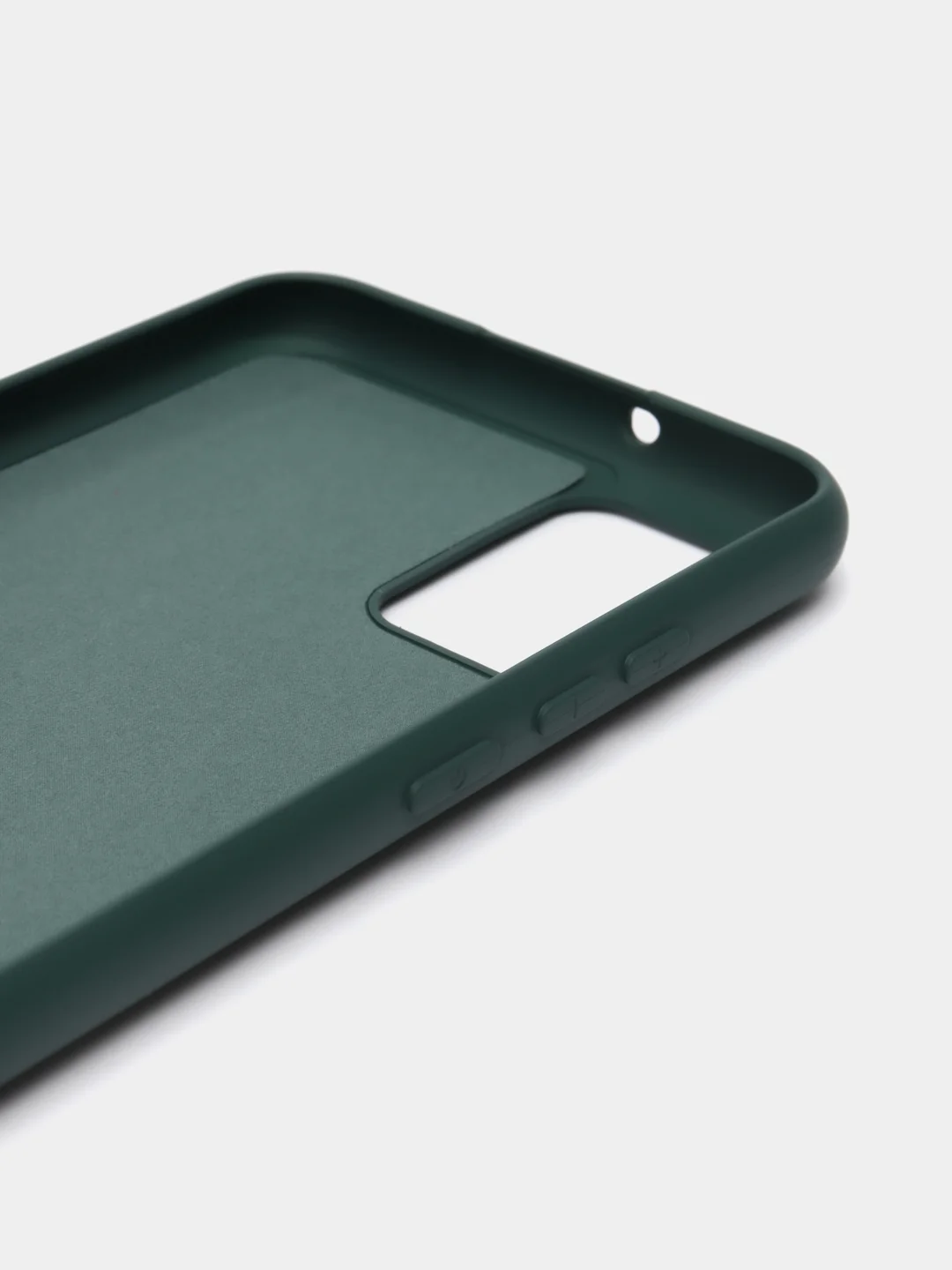 Тёмно-зелёный чехол силиконовый для Samsung Galaxy A02s, Silicone Cover