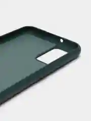 Тёмно-зелёный чехол силиконовый для Samsung Galaxy A02s, Silicone Cover