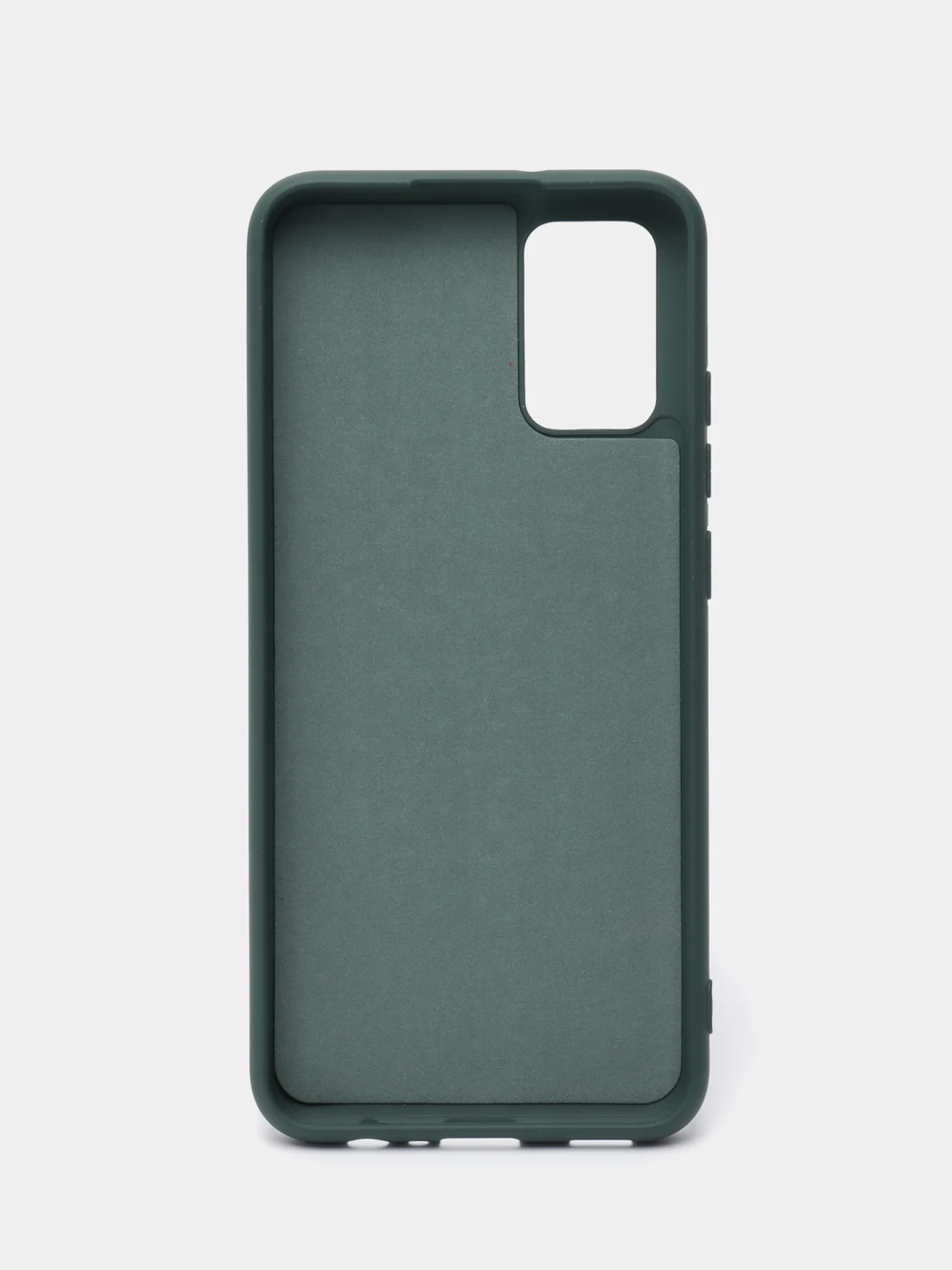 Тёмно-зелёный чехол силиконовый для Samsung Galaxy A02s, Silicone Cover
