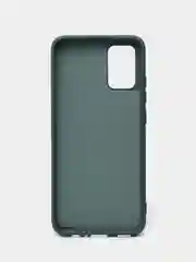 Тёмно-зелёный чехол силиконовый для Samsung Galaxy A02s, Silicone Cover