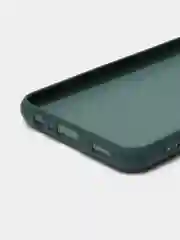 Тёмно-зелёный чехол силиконовый для Samsung Galaxy A02s, Silicone Cover