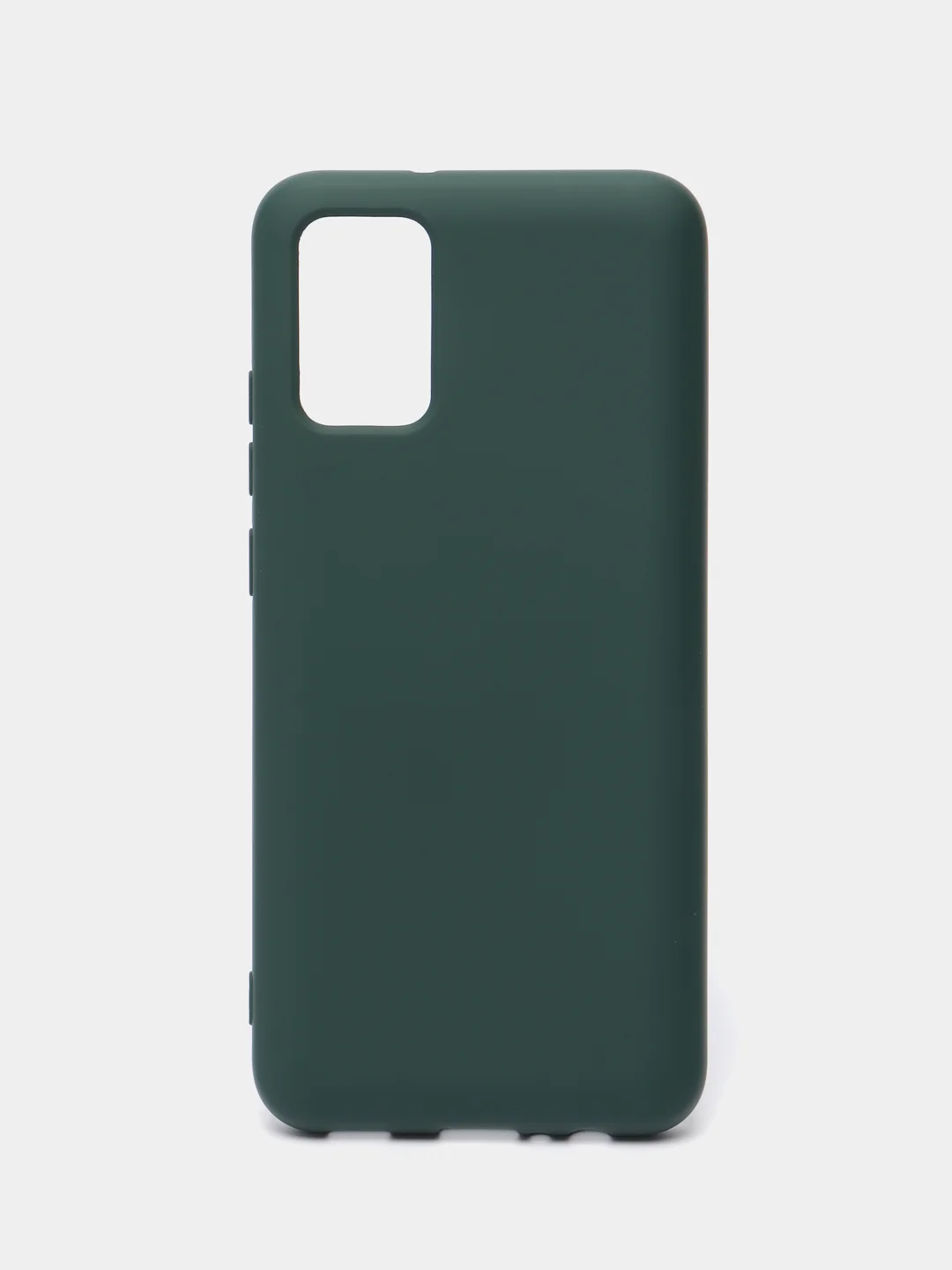 Тёмно-зелёный чехол силиконовый для Samsung Galaxy A02s, Silicone Cover