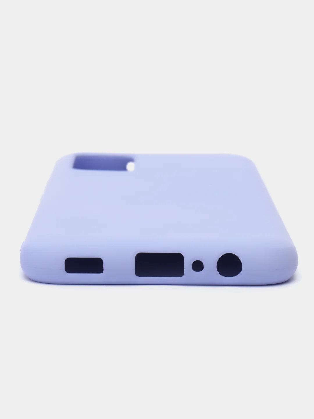 Сиреневый чехол силиконовый для Samsung Galaxy A02s, Silicone Cover