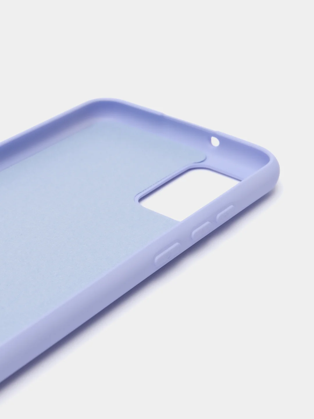 Сиреневый чехол силиконовый для Samsung Galaxy A02s, Silicone Cover