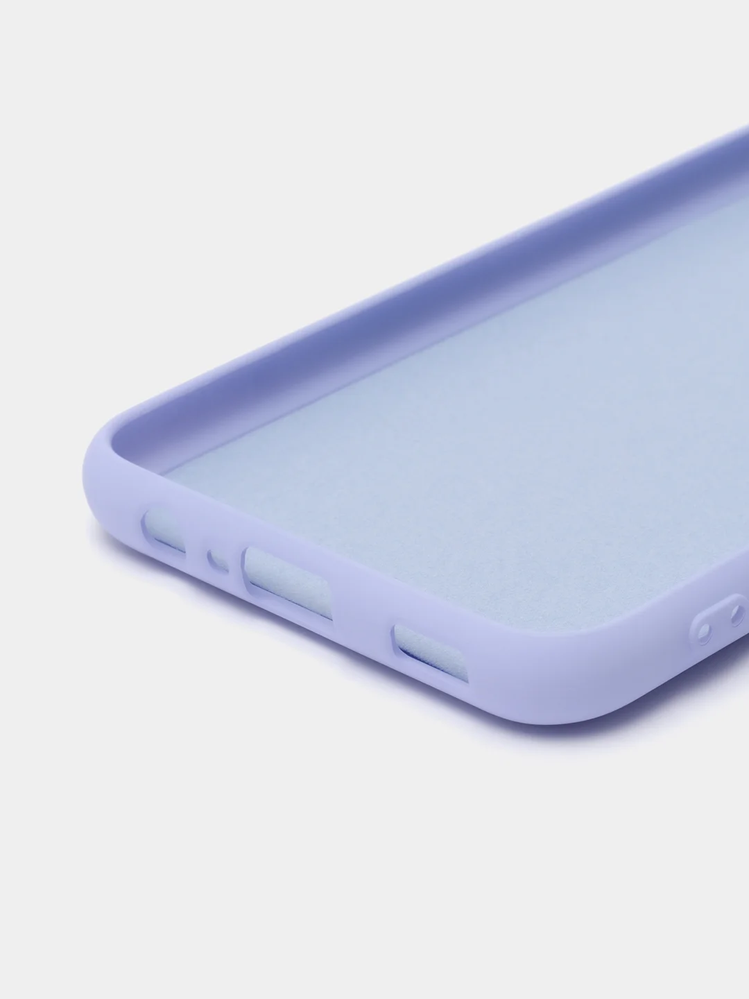 Сиреневый чехол силиконовый для Samsung Galaxy A02s, Silicone Cover
