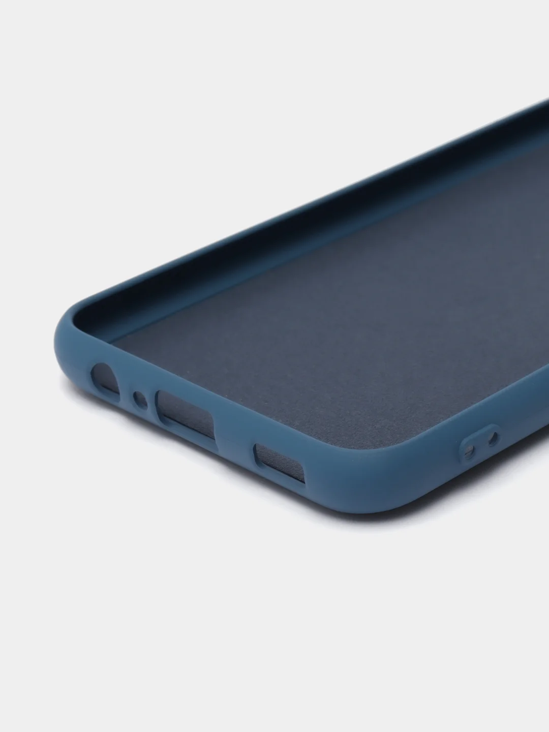 Темно-синий чехол силиконовый для Samsung Galaxy A02s, Silicone Cover