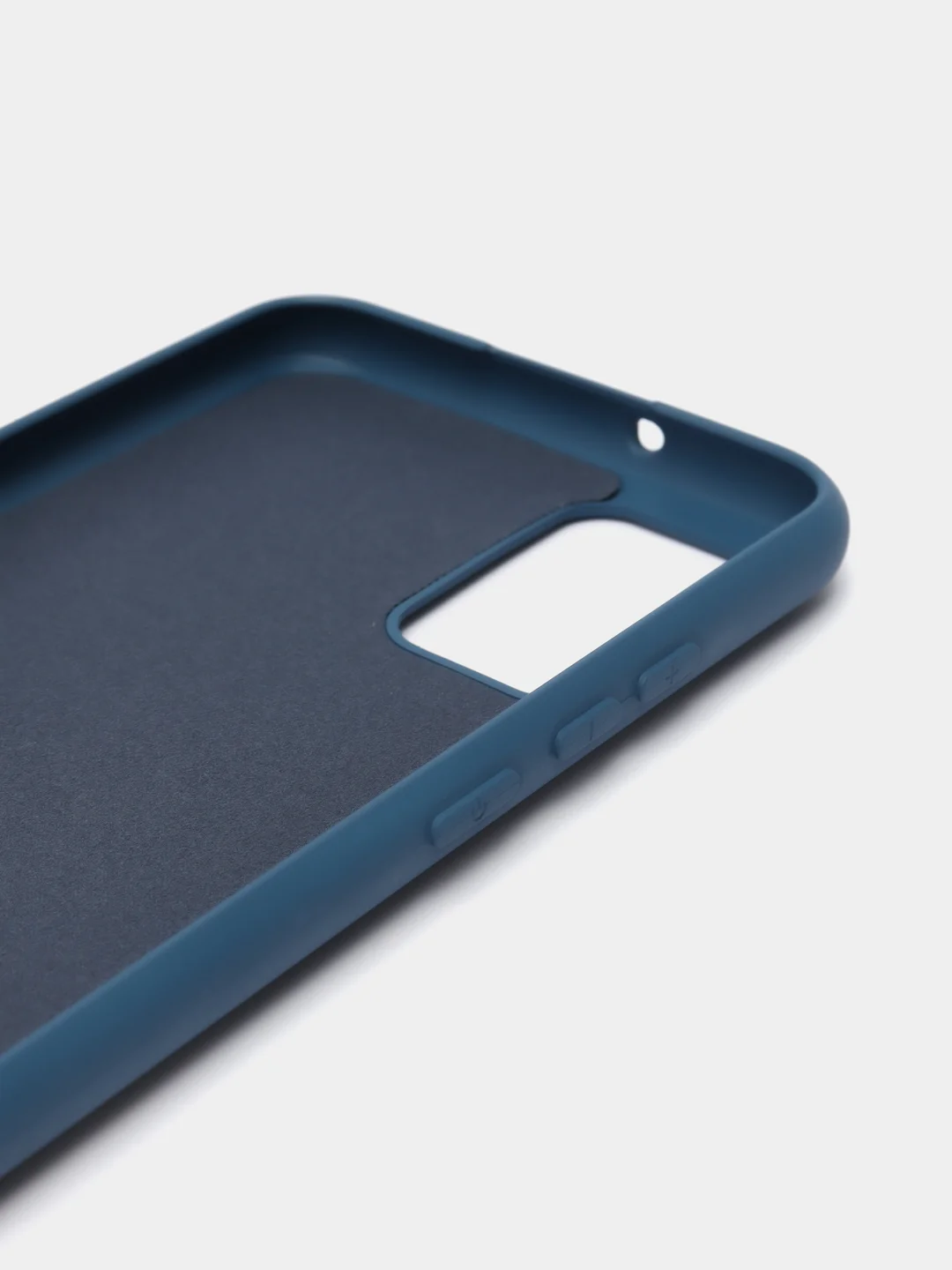 Темно-синий чехол силиконовый для Samsung Galaxy A02s, Silicone Cover