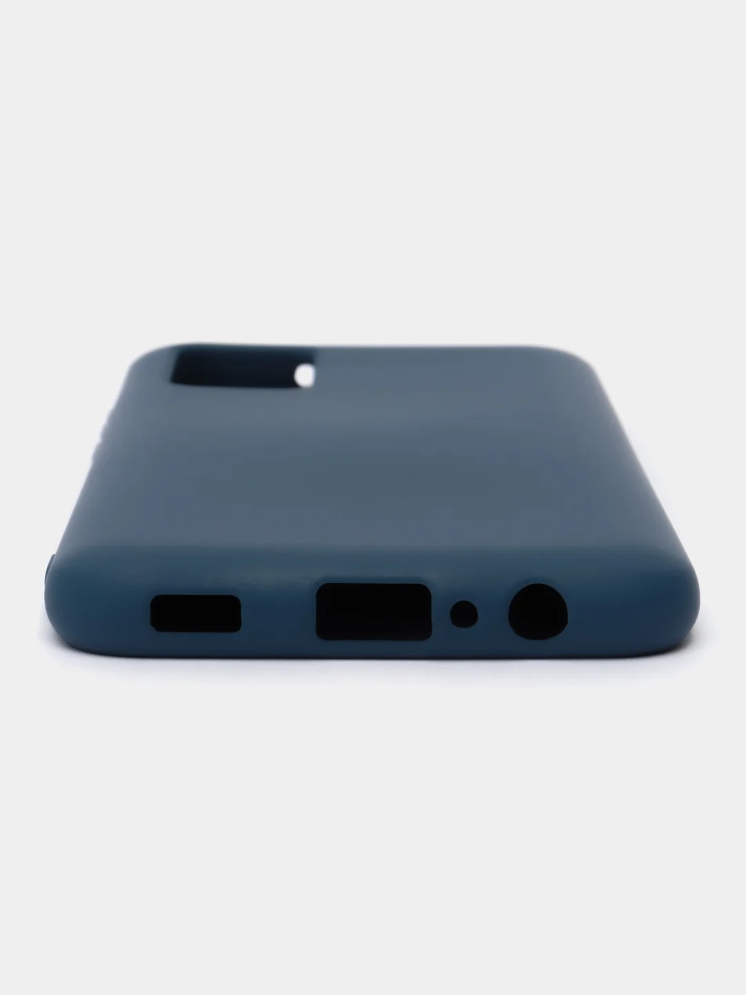Темно-синий чехол силиконовый для Samsung Galaxy A02s, Silicone Cover