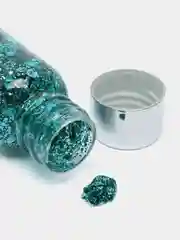Бирюзовый глиттер-гель, блестки для лица, тела и волос, 9 цветов