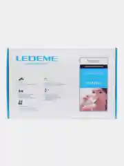 Черный смеситель для кухни Ledeme L4855 из латуни, с гибким изливом и с фильтром подключения воды