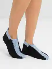 Черный носки следки вязаные
