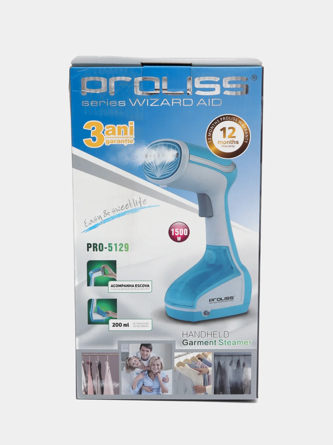 Голубой ручной отпариватель Proliss Pro-5129