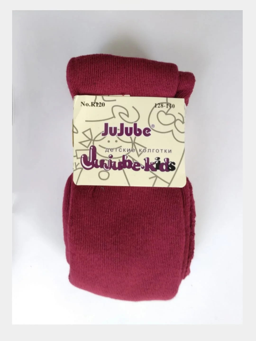 Багровый детские, махровые колготки Jujube