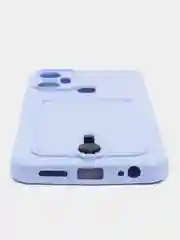Лавандовый чехол для Infinix Smart 6 Plus / Инфиникс Смарт 6 Плюс, силиконовый, с карманом для карты