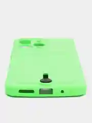 Салатовый чехол Xiaomi Redmi 12 / Сяоми Редми 12, силиконовый с карманом для карты