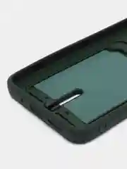Тёмно-зелёный чехол Xiaomi Redmi 12 / Сяоми Редми 12, силиконовый с карманом для карты