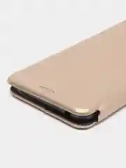 Золотой чехол-книжка для Xiaomi Redmi 12C / Сяоми Редми 12С